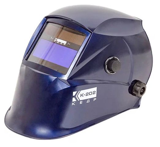 Маска сварщика КЕДР (В РАЗОБР.ВИДЕ) "К-202 PRIME", синяя