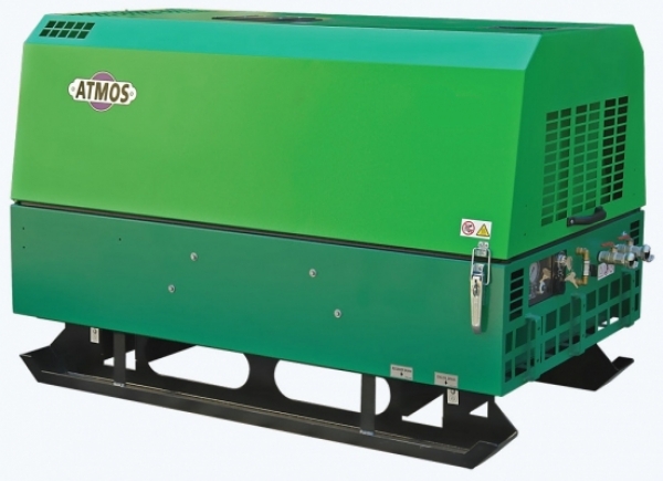 Дизельный компрессор Atmos PDP 28 10 на салазках