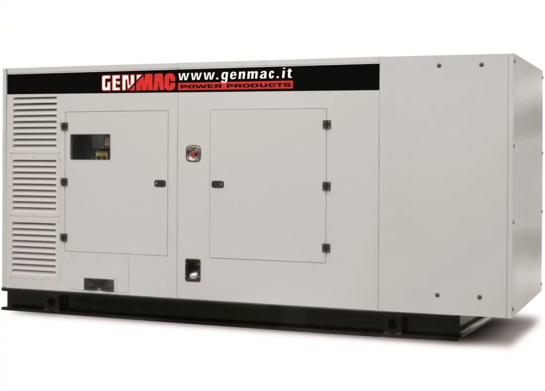 Дизельный генератор Genmac G400PS в кожухе с АВР